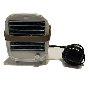 NWOB Blaux Classic Desktop AC Portable Cooling Fan personal Desk Cooler Leather